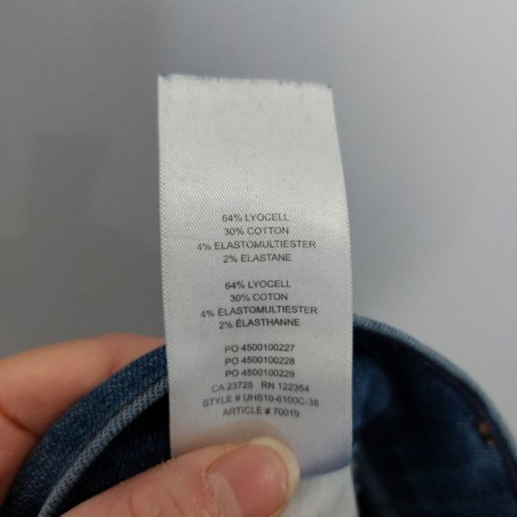 Aritzia Denim Forum The Lola High Rise Skinny Crop Size 28 - Picture 8 of 8